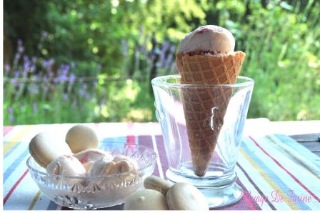 Glace aux macarons